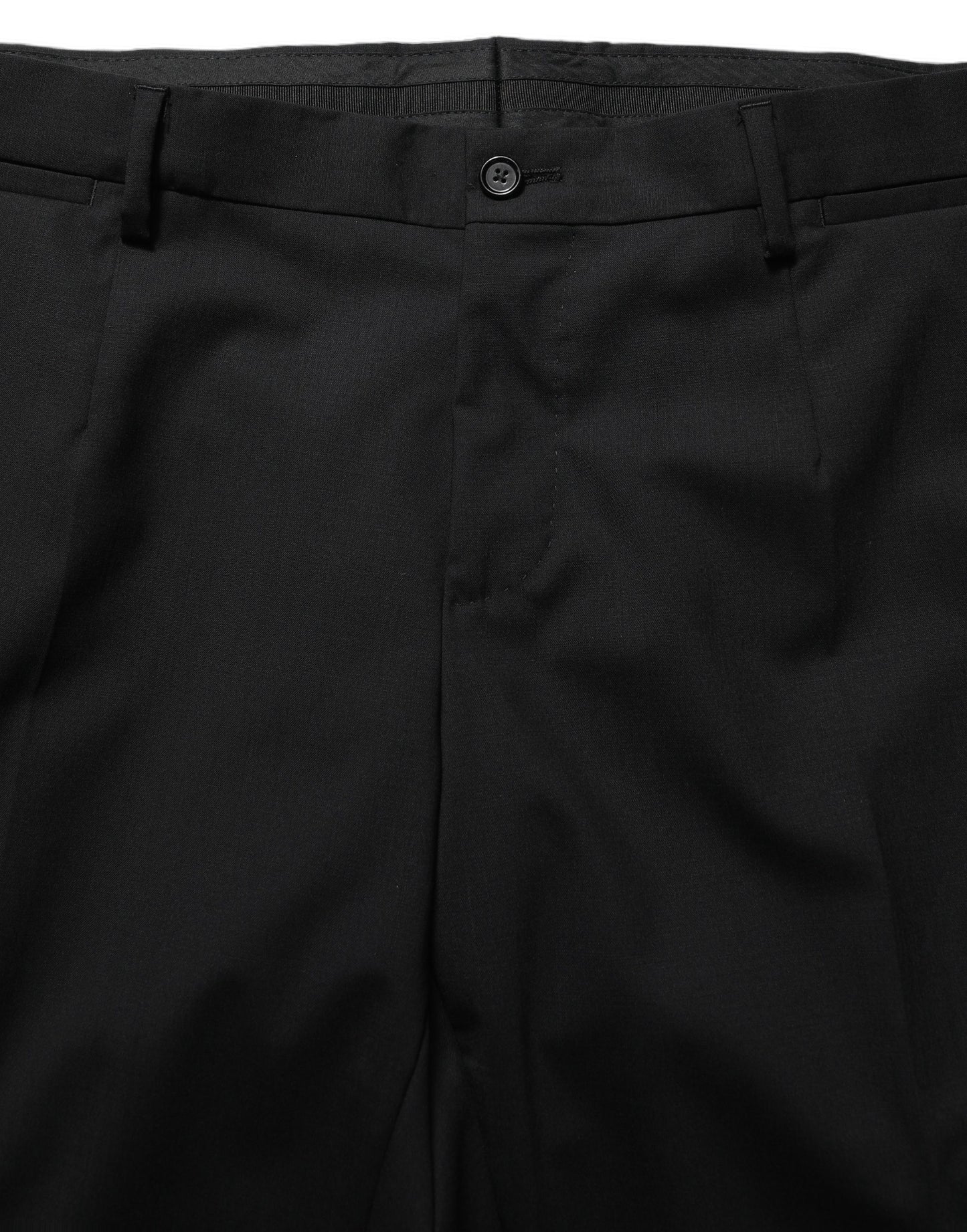 Dolce & Gabbana Black Wool Slim Fit Formal 2 Piece Men Suit