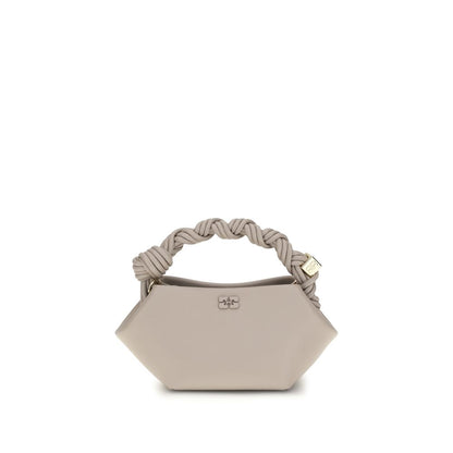 Ganni White Recycled Leather Shoulder Bag