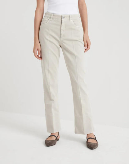 Brunello Cucinelli Beige Cotton Casual Pants