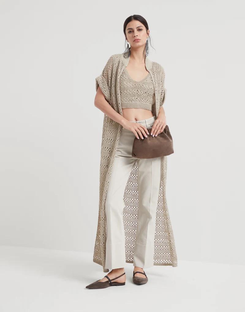Brunello Cucinelli Beige Cotton Casual Pants