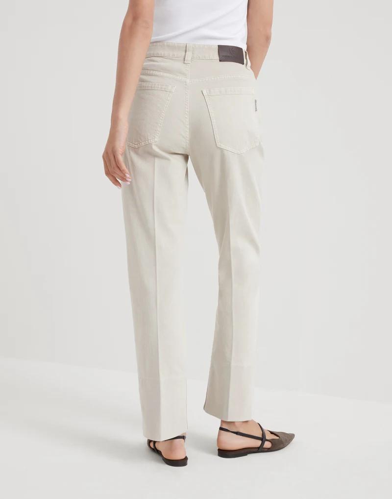 Brunello Cucinelli Beige Cotton Casual Pants