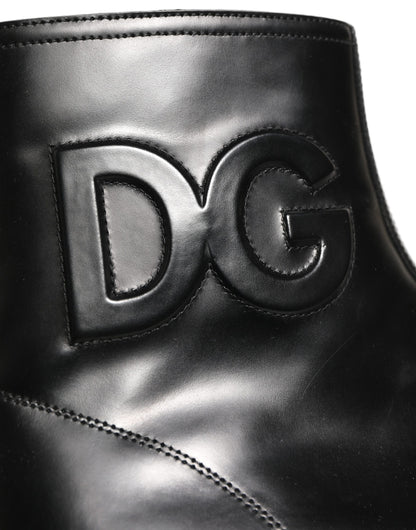 Dolce & Gabbana Men's Leather Ankle Boots - Black