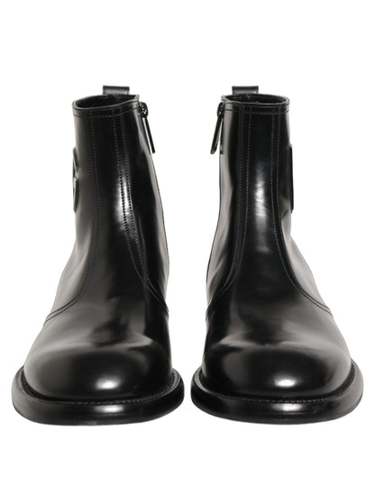 Dolce & Gabbana Men's Leather Ankle Boots - Black