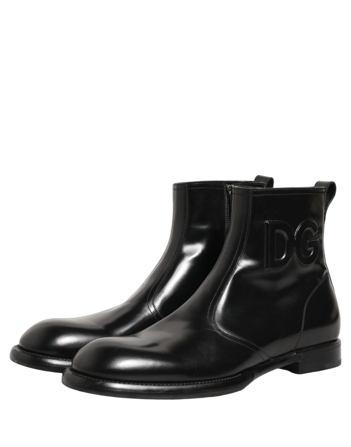Dolce & Gabbana Men's Leather Ankle Boots - Black