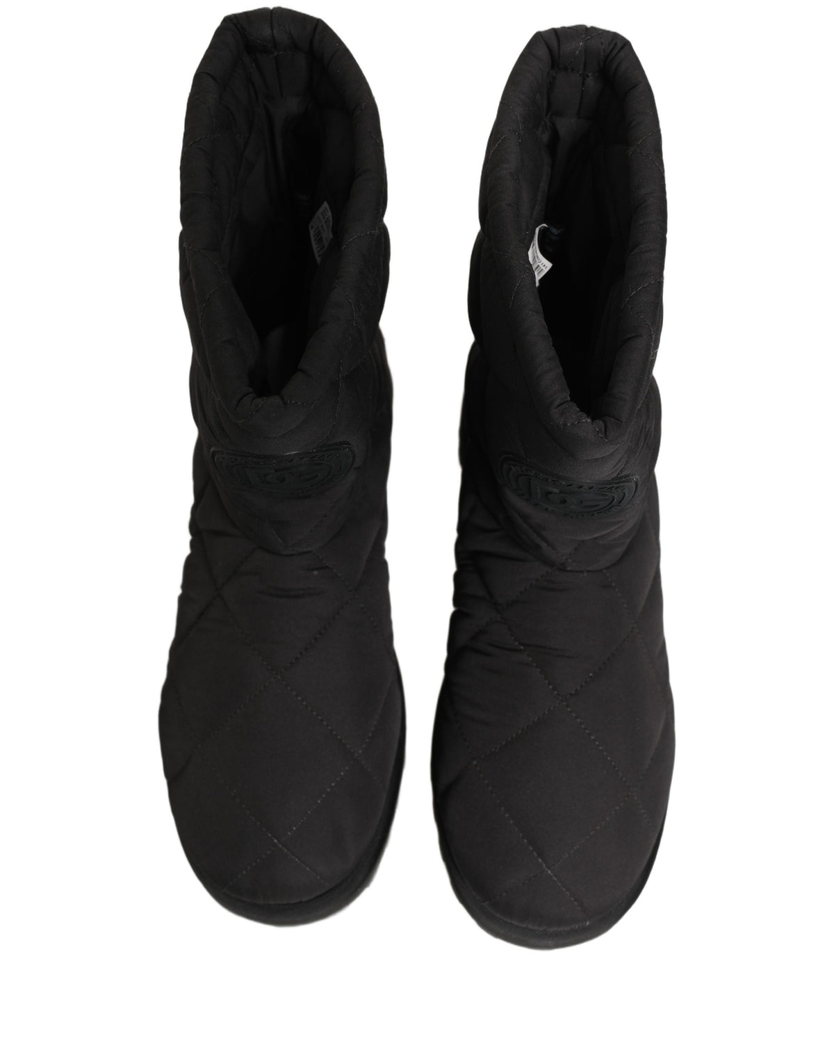 Dolce & Gabbana Men's Polyester Nylon Goat & Calf Leather Ankle Mid-Calf Boots - Black