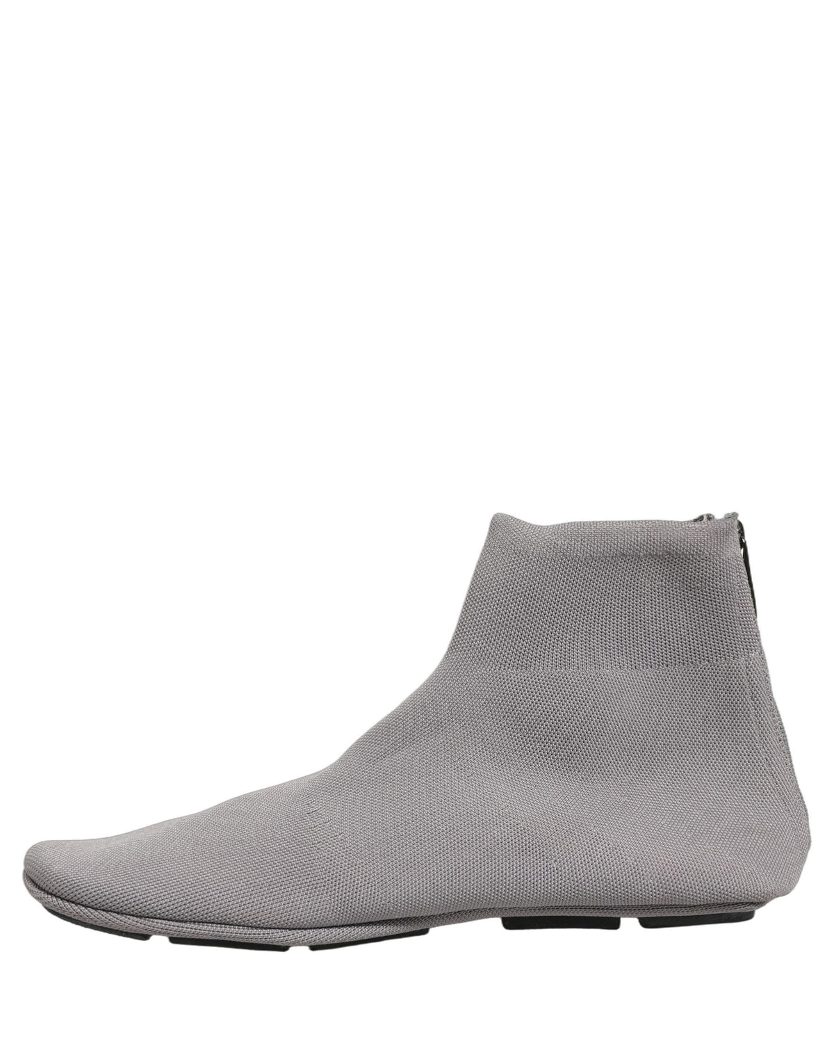 Dolce & Gabbana Men's Leather & Mesh Sock Ankle Boots - Gray