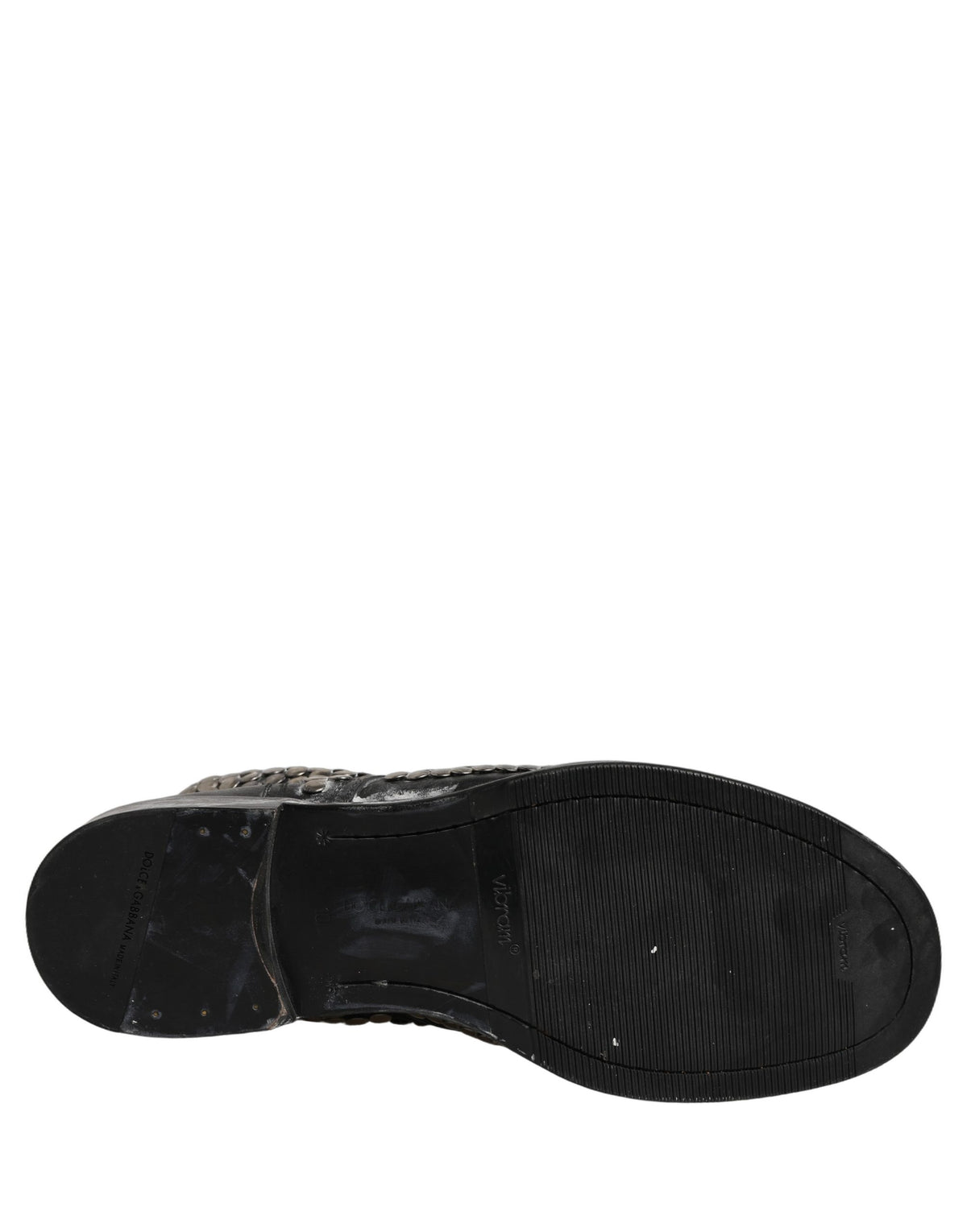 Dolce & Gabbana Men's Leather Lace-Up Ankle Boots - Black