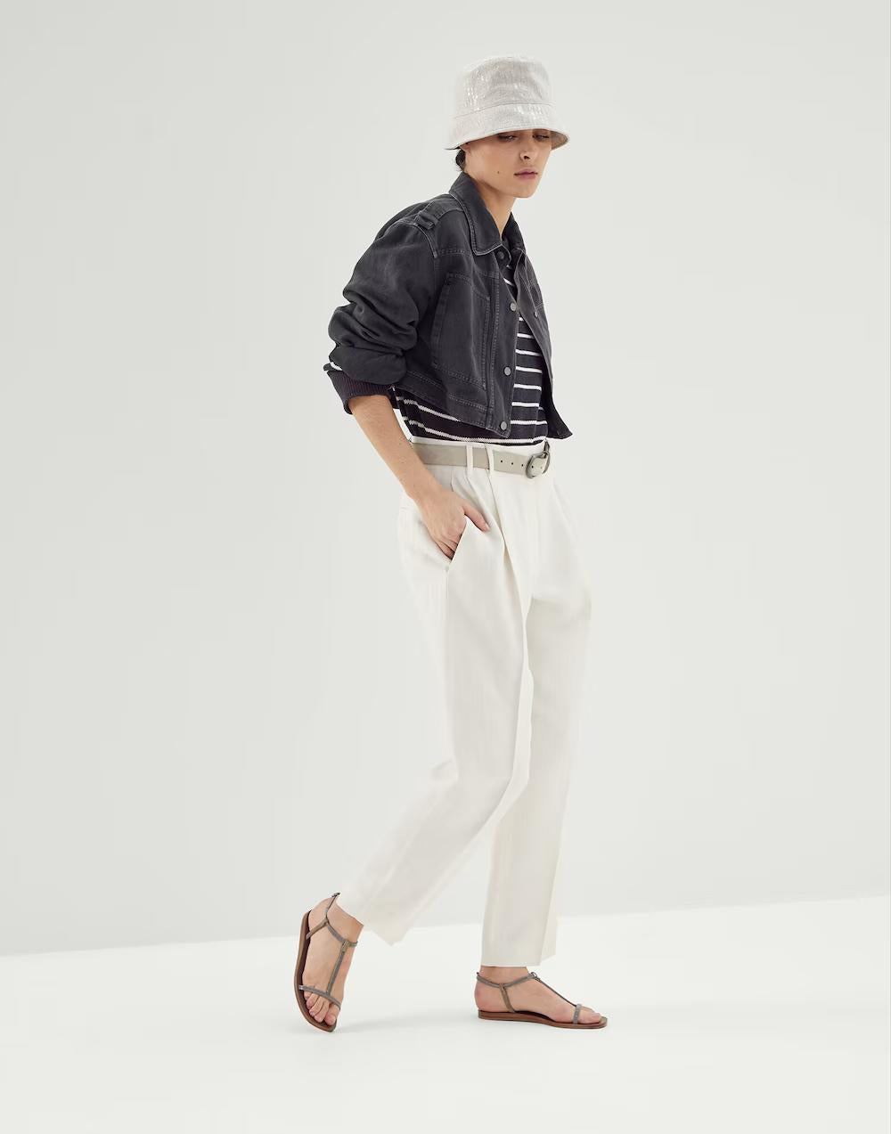 Brunello Cucinelli Multicolor Cotton Sweatshirt