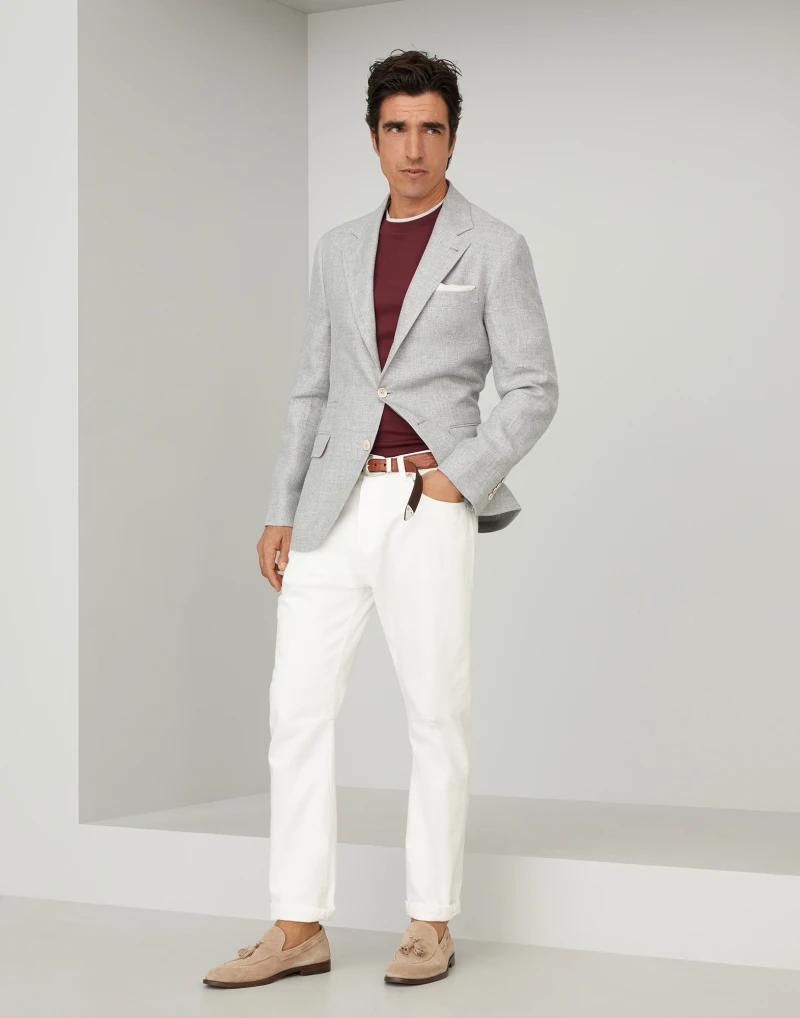 Brunello Cucinelli Bicolor Cotton T-Shirt