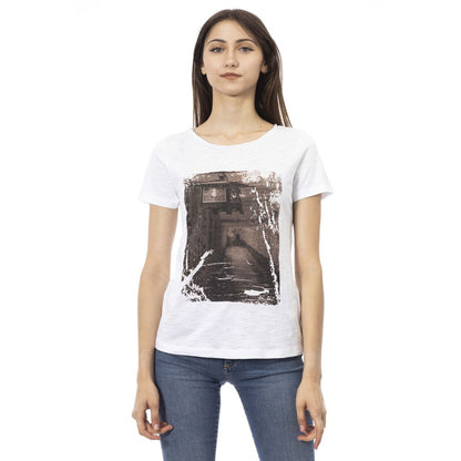 Trussardi Action White Cotton Women T-Shirt