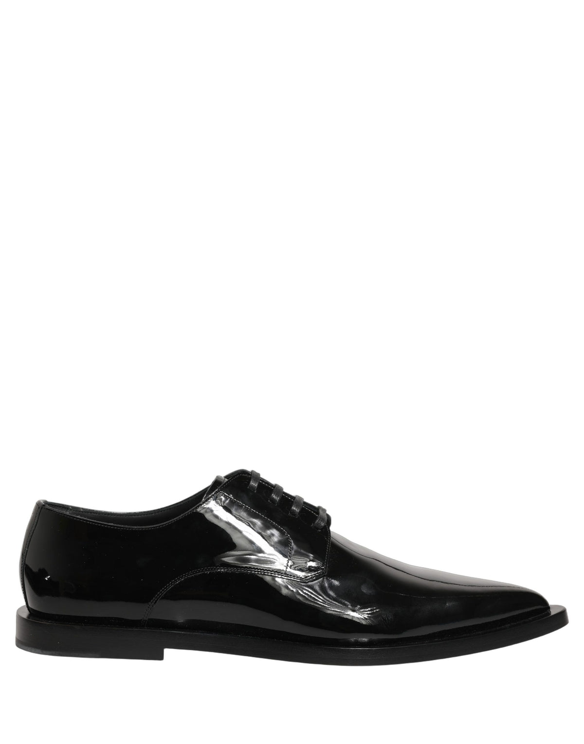 Dolce & Gabbana Men's Calf Leather Derby Lace-Up Shoes - Black