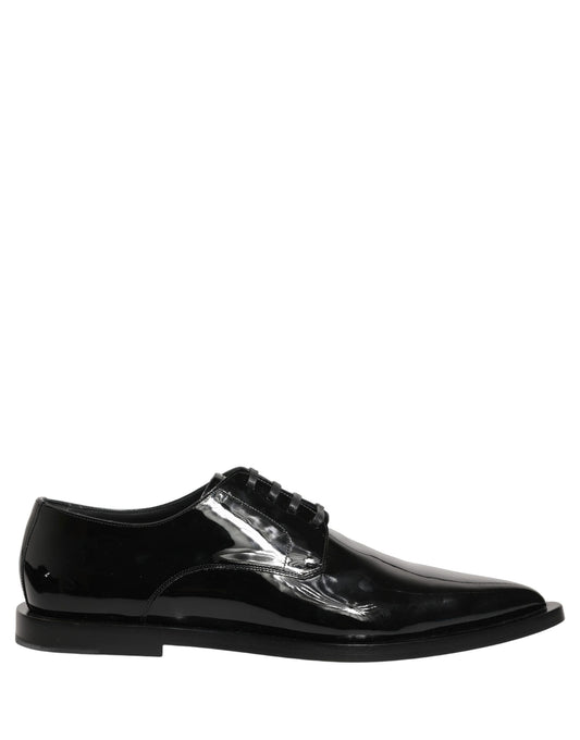 Dolce & Gabbana Men's Calf Leather Derby Lace-Up Shoes - Black