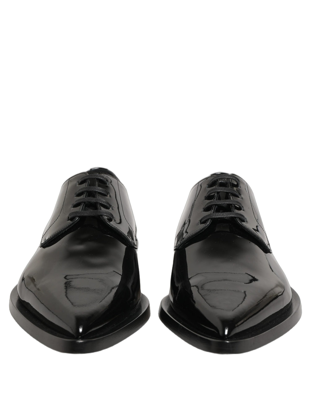 Dolce & Gabbana Men's Calf Leather Derby Lace-Up Shoes - Black