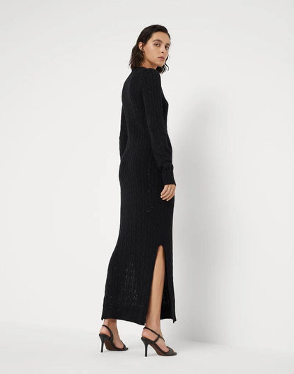Brunello Cucinelli Black Cotton Casual Dress