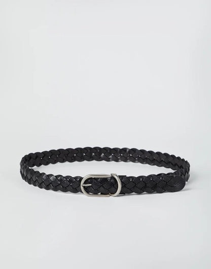Brunello Cucinelli Black Leather Belt