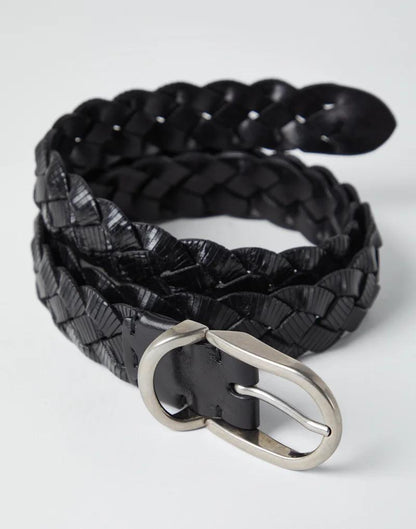Brunello Cucinelli Black Leather Belt