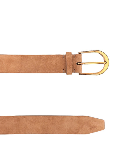 Brunello Cucinelli Beige Leather Regular Belt
