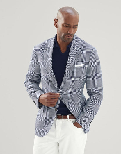 Brunello Cucinelli Blue Linen Blazer