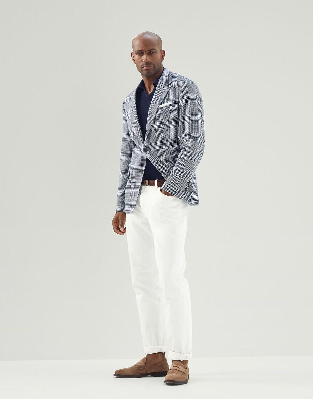 Brunello Cucinelli Blue Linen Blazer