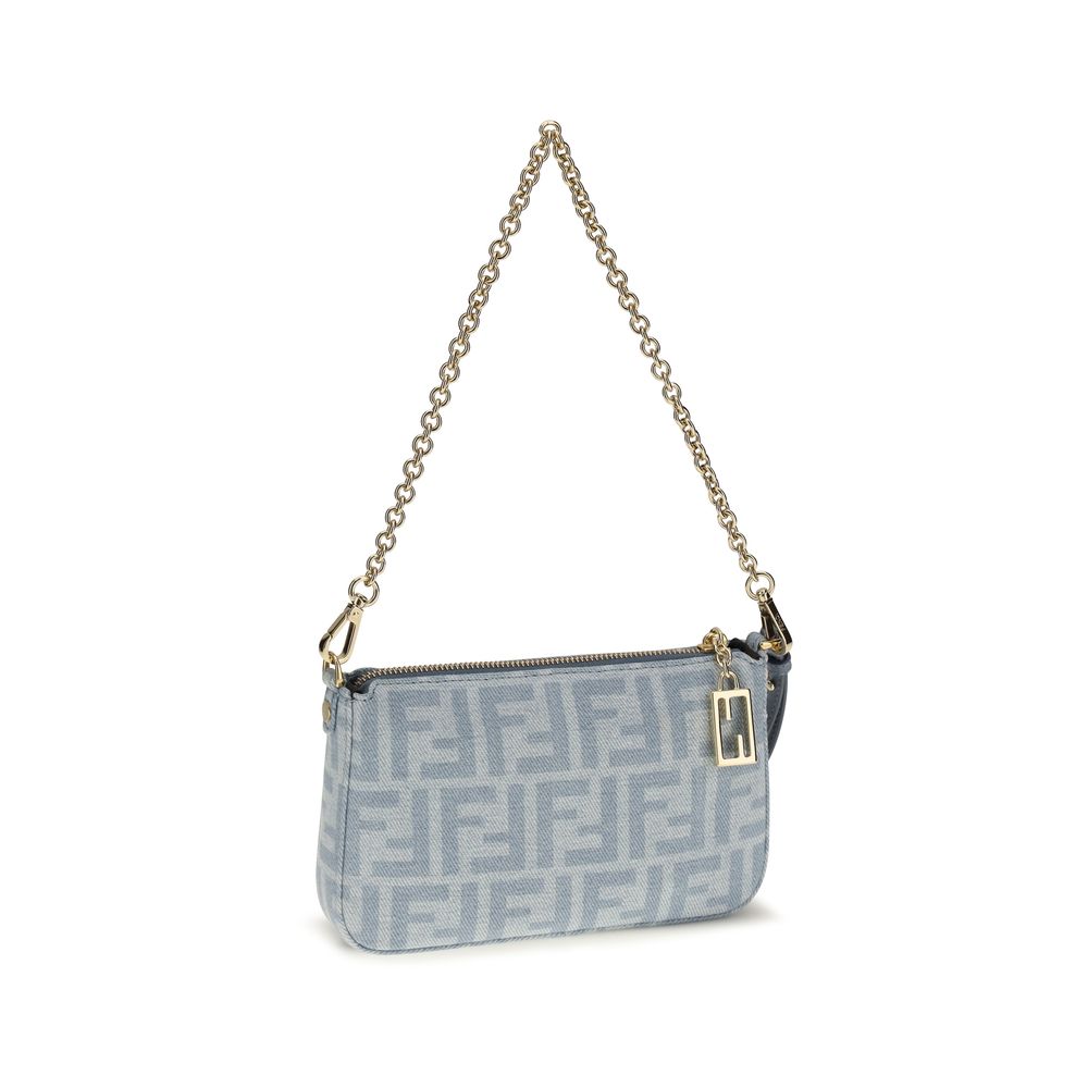 Fendi Blue Cotton Wallet