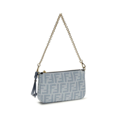 Fendi Blue Cotton Wallet