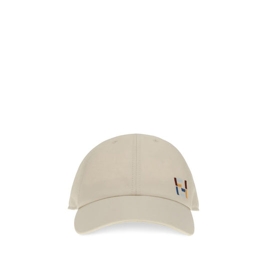 Baseball Cap by Fendi for men in linen & cotton beige, multicolor & white features a distinguished silhouette, showcasing the distinguished design of the Linen & Cotton Baseball Cap for a sophisticated, elevated look.