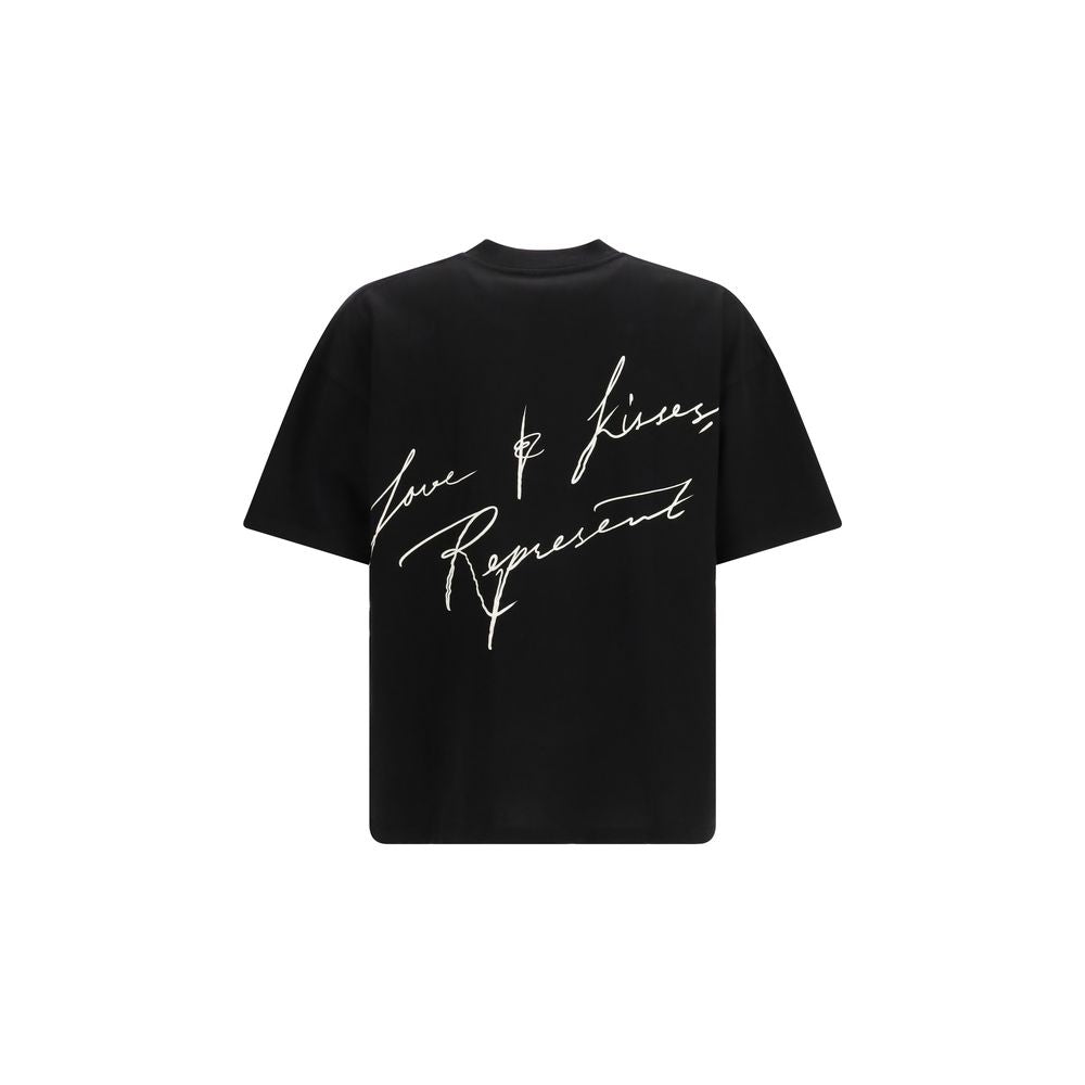 Represent Black Cotton T-Shirt