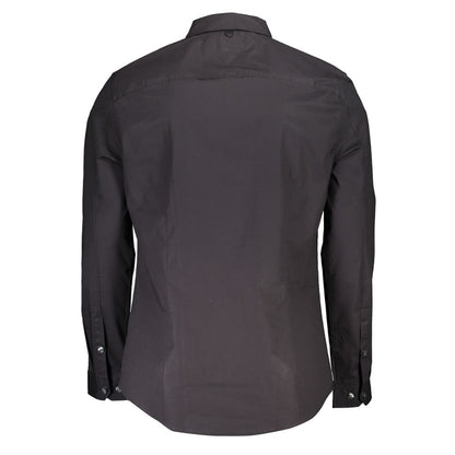 Tommy Hilfiger Black Cotton Men's Shirt