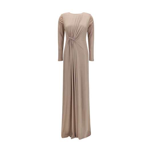 Nissa Beige Polyester Casual Dress