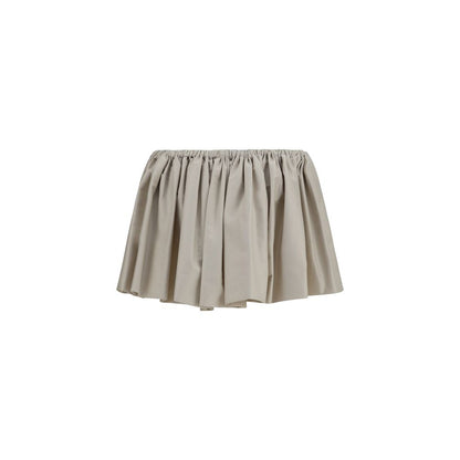Miu Miu Beige Polyester Mini Skirt
