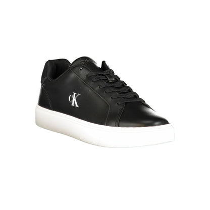 Sneakers by Calvin Klein for men in polyester polyurethane leather black, signature & print features a sumptuous design, perfectly showcasing the sumptuous fashion style of this Men's Fashion Polyester Polyurethane Leather Sneakers.