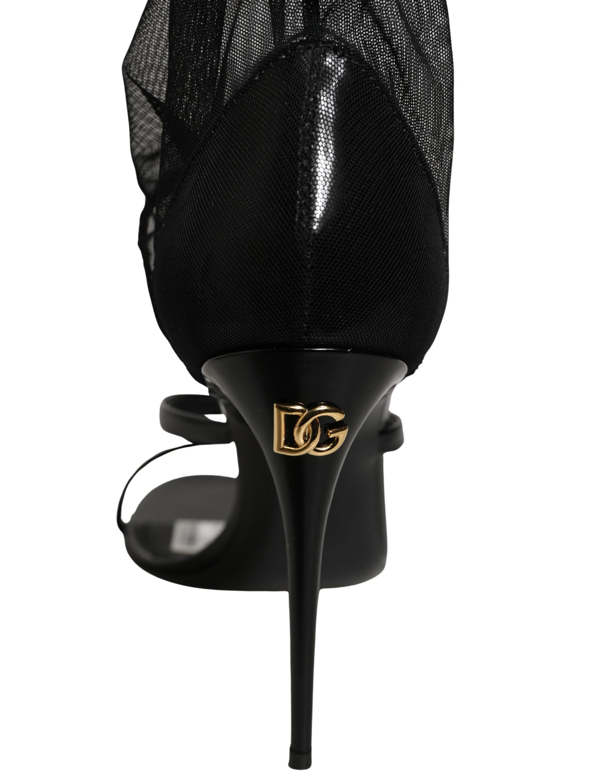 Dolce & Gabbana Women's Leather High-Heel Stiletto High Knee-High Over-The-Knee Boots - Black Signature