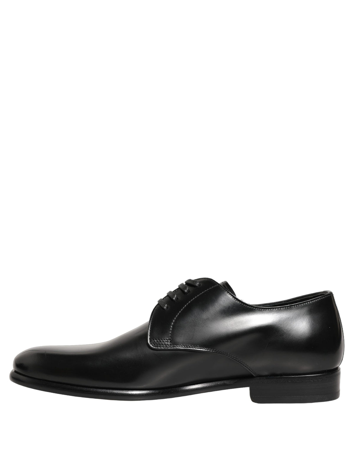 Dolce & Gabbana Unisex Goat & Calf Leather Derby Lace-Up Shoes - Black