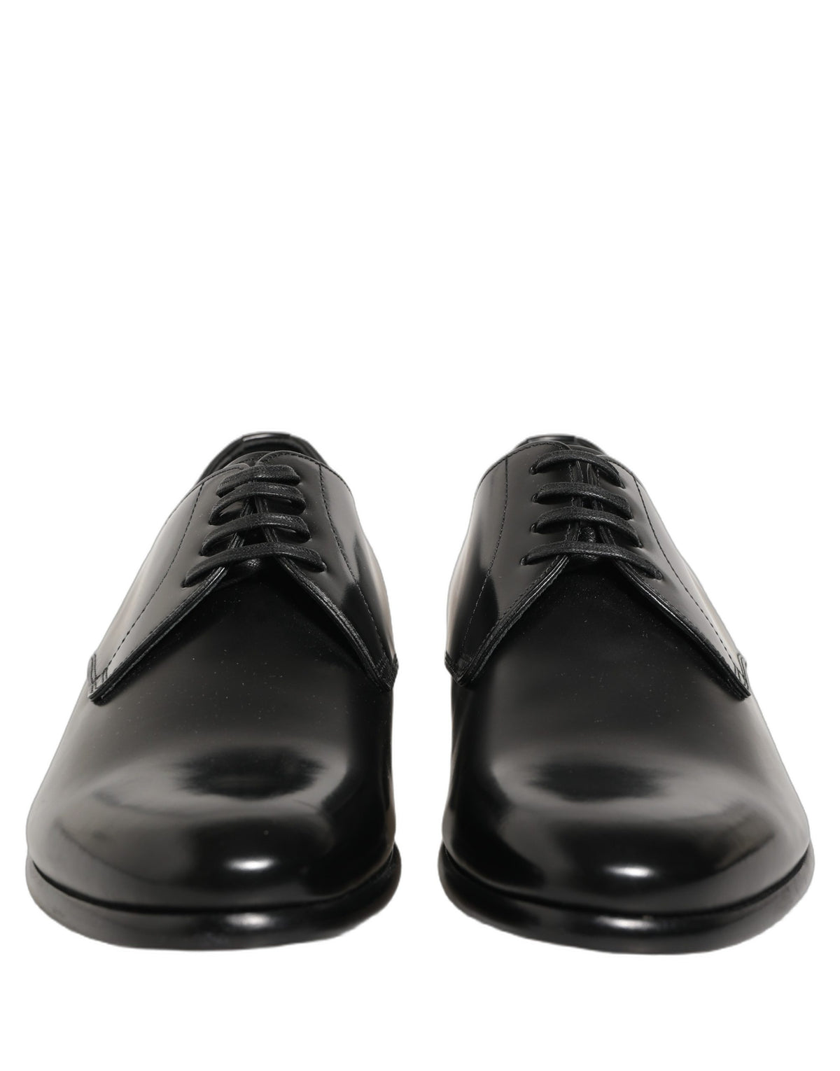 Dolce & Gabbana Unisex Goat & Calf Leather Derby Lace-Up Shoes - Black