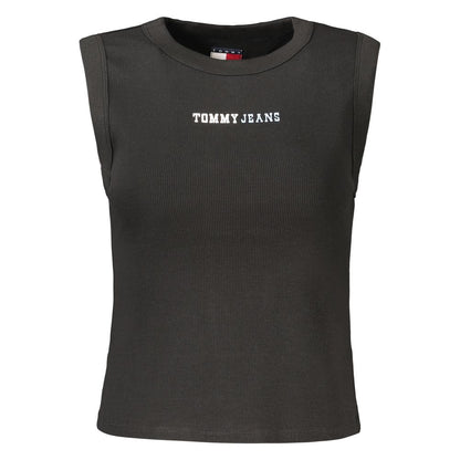 Tank Top by Tommy Hilfiger for women in stretch cotton black & print showcases a sublime silhouette, with sleeveless and crew neckline details for a sublime finish.