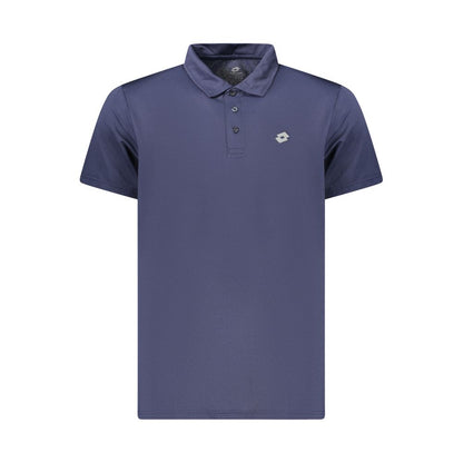 Lotto Blue Polyester Polo Shirt