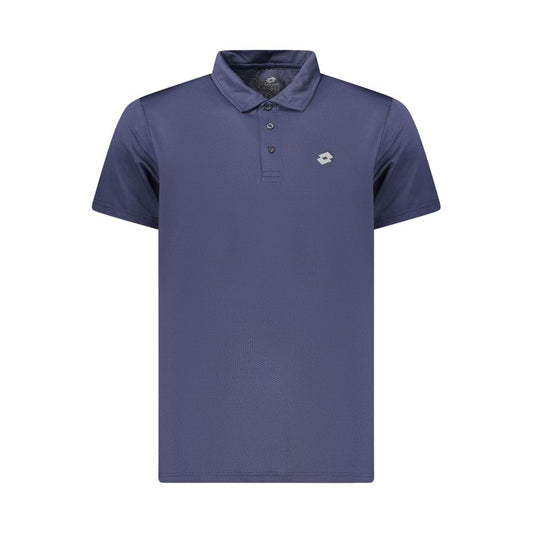 Lotto Blue Polyester Polo Shirt