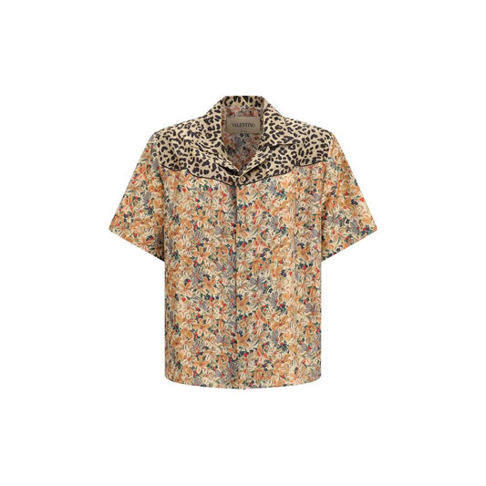 Valentino Multicolor Silk Pattern Shirt