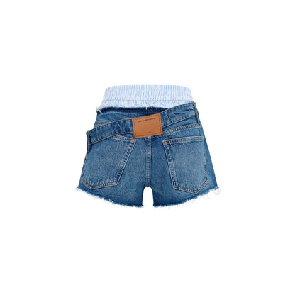 Alexander Wang Blue Denim Shorts