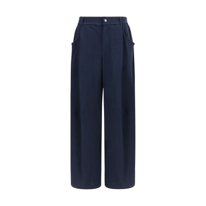 Brunello Cucinelli Blue Cotton Casual Pants
