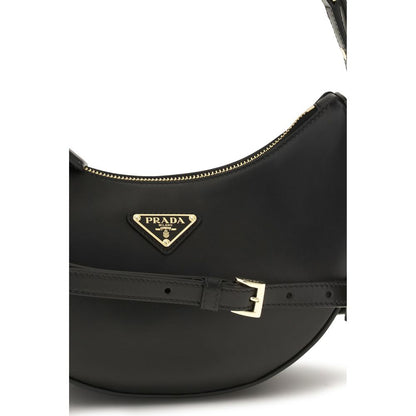 Prada Black Calf Leather Bos Taurus Backet Bag