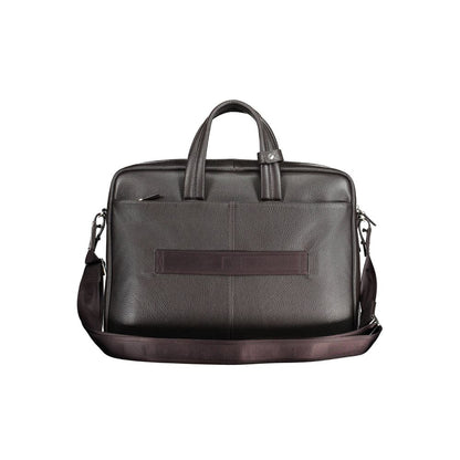 Piquadro Brown Leather Men's Bag