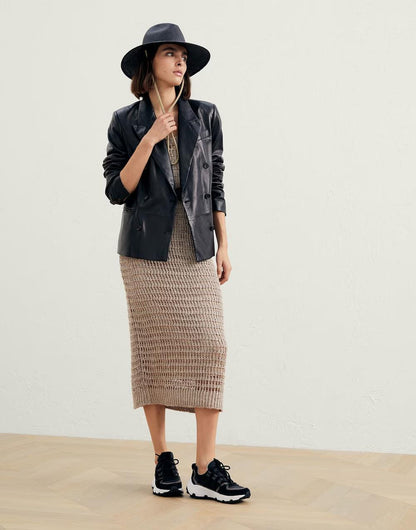 Brunello Cucinelli Bicolor Linen Casual Dress