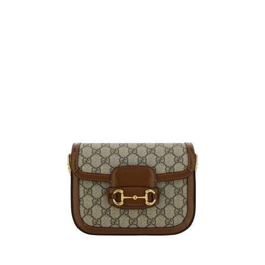 Mini Shoulder Flap Handbag by Gucci for women in polyester polyethylene cotton brown, patterned & striped features a exquisite silhouette, showcasing a secure flap and exquisite with versatile shoulder-strap & adjustable-strap for a exquisite finish.