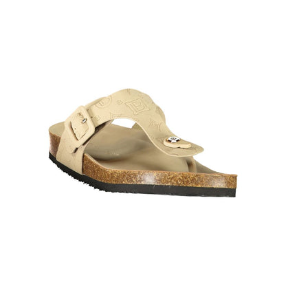 Laura Biagiotti Beige Polyethylene Flip-Flop Sandals