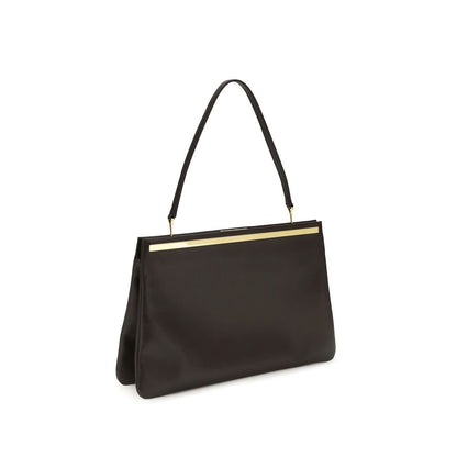 The Row Brown Calf Leather Bos Taurus Shoulder Bag