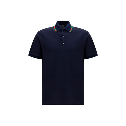 Gucci Blue Cotton Polo Shirt