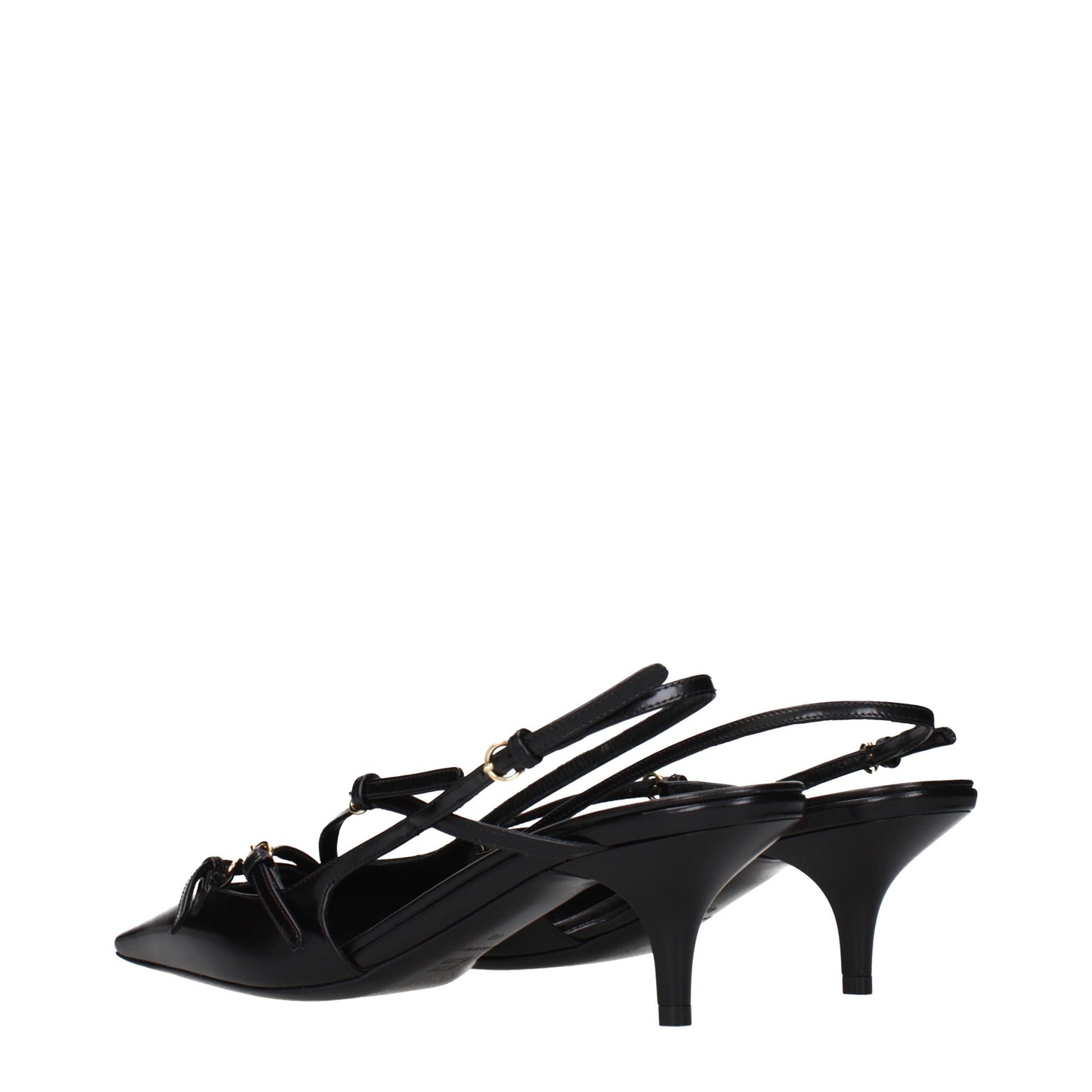 Miu Miu Black Leather High Heel Pumps