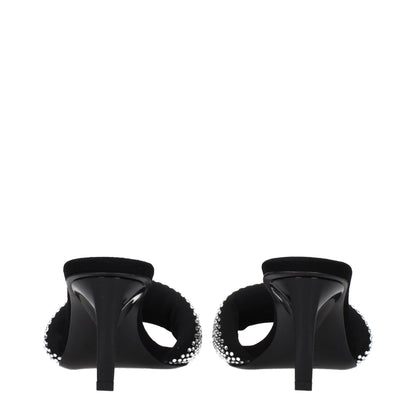 Prada Black Fabric Stiletto Heel Sandals