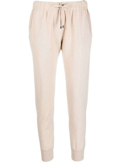 Brunello Cucinelli Beige Cashmere Joggers (Workout Pants)